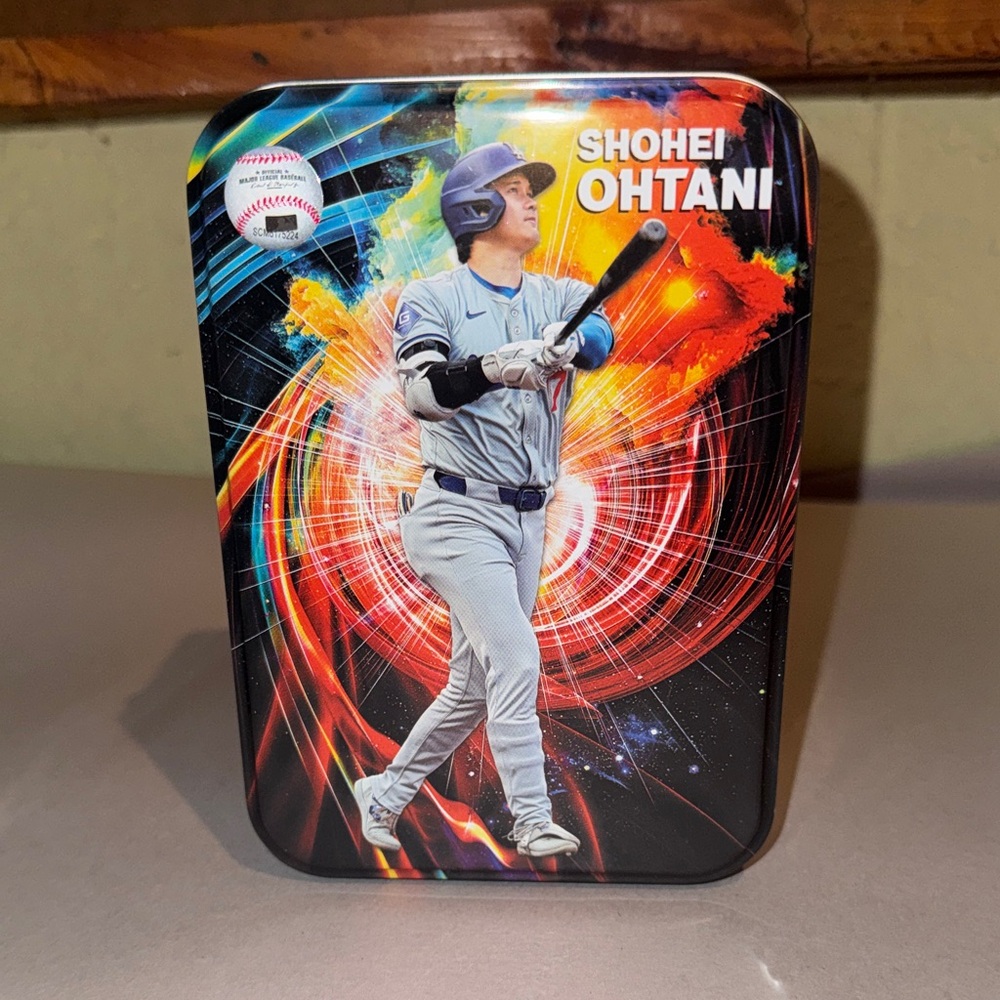 Shohei Ohtani Tin Collectible - Baseball Player Graphic